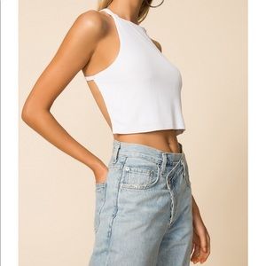 NWT Superdown hailey cross back top